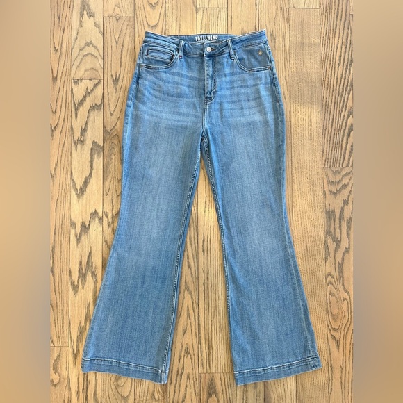 Idyllwind Fueled by Miranda Lambert Women’s Blue Denim Flare Jeans Size 14Wx32L - Picture 1 of 14